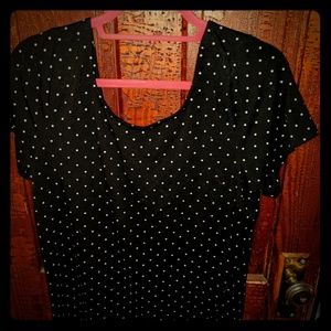 🌻 Torrid Polka Dot Top with Corset Detail Size 1